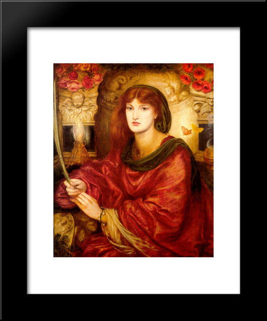 Sybilla Palmifera 20x24 Black Modern Wood Framed Art Print Poster by Rossetti, Dante Gabriel