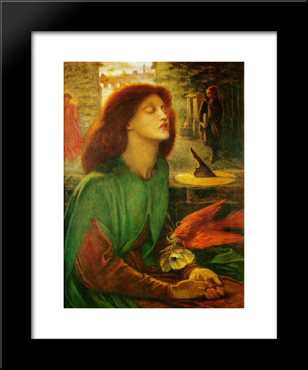 Blessed Beatrice 20x24 Black Modern Wood Framed Art Print Poster by Rossetti, Dante Gabriel