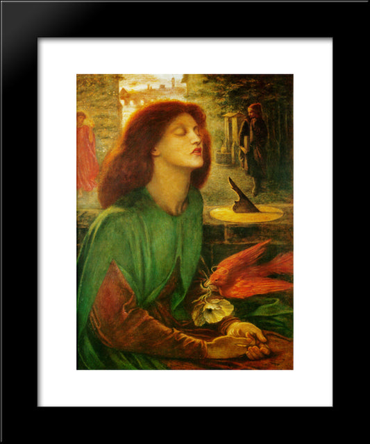 Blessed Beatrice 20x24 Black Modern Wood Framed Art Print Poster by Rossetti, Dante Gabriel