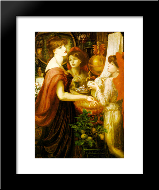 The Beautiful Hand 20x24 Black Modern Wood Framed Art Print Poster by Rossetti, Dante Gabriel