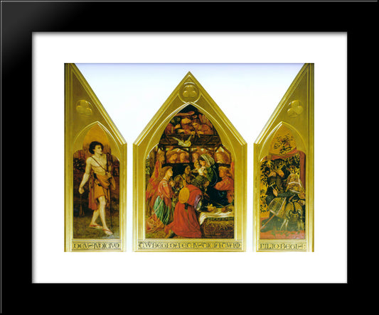 The Seed Of David 20x24 Black Modern Wood Framed Art Print Poster by Rossetti, Dante Gabriel