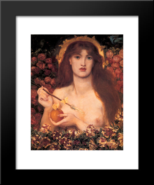 Venus Verticordia 20x24 Black Modern Wood Framed Art Print Poster by Rossetti, Dante Gabriel