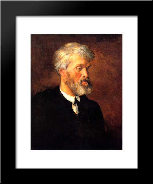 Portrait Of Thomas Carlyle 20x24 Black Modern Wood Framed Art Print Poster by Watts, George Frederick