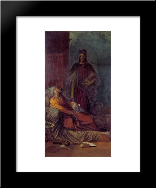 The Messenger 20x24 Black Modern Wood Framed Art Print Poster by Watts, George Frederick