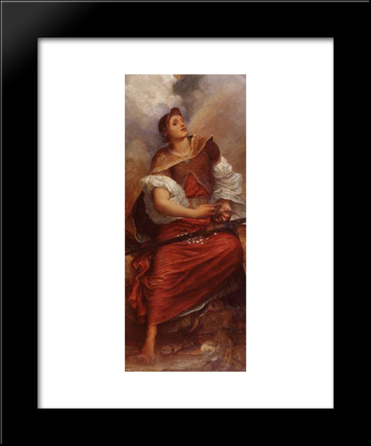 Faith 20x24 Black Modern Wood Framed Art Print Poster by Watts, George Frederick