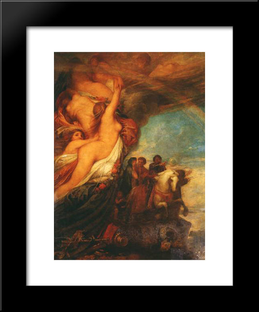 Life'S Illusions 20x24 Black Modern Wood Framed Art Print Poster by Watts, George Frederick