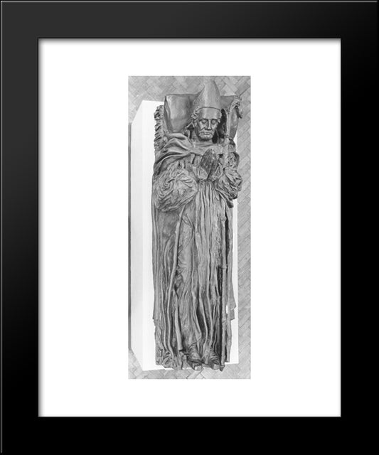 Effigy Of Bishop Lonsdale 20x24 Black Modern Wood Framed Art Print Poster by Watts, George Frederick