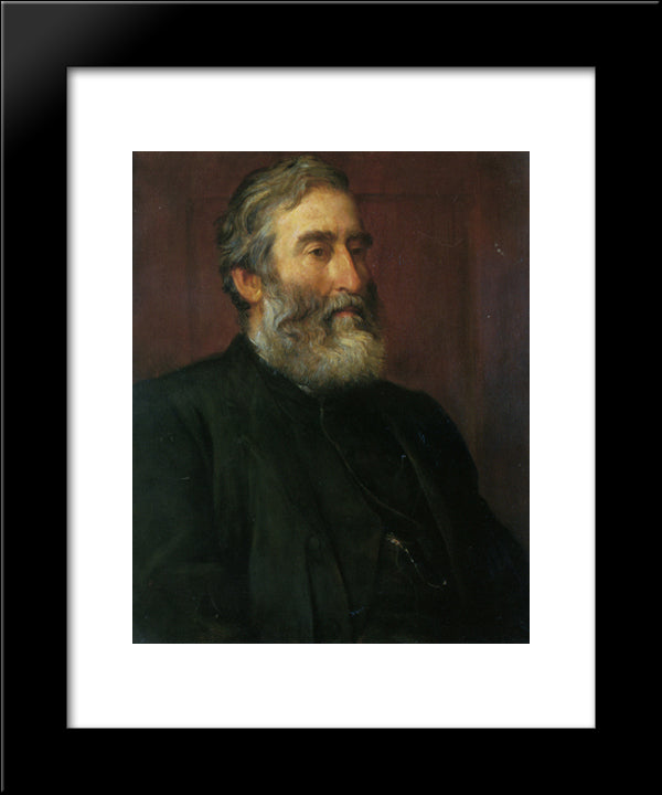 Portrait Of The Reverend Harry Jones 20x24 Black Modern Wood Framed Art Print Poster by Watts, George Frederick