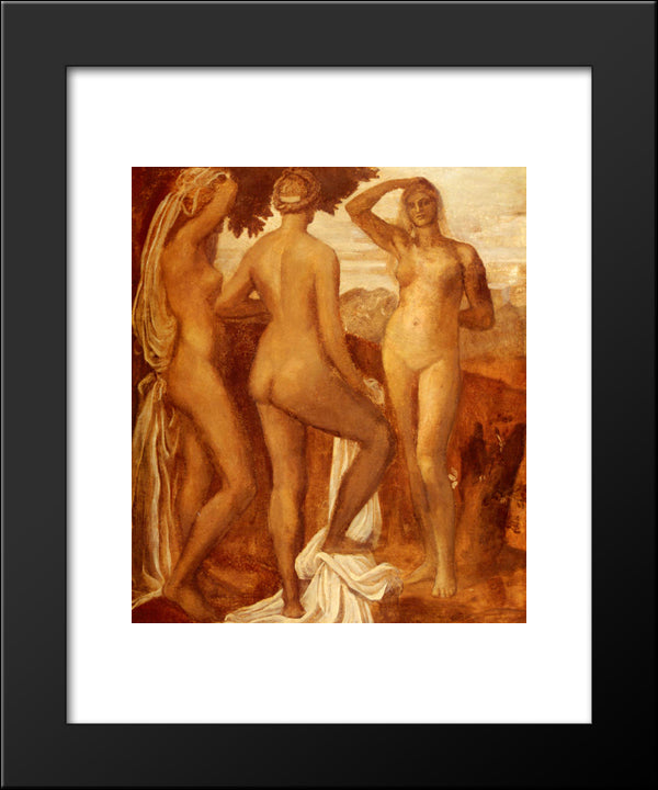 The Judgement Of Paris 20x24 Black Modern Wood Framed Art Print Poster by Watts, George Frederick