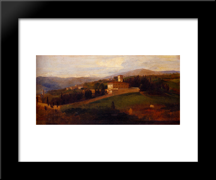 Petraia 20x24 Black Modern Wood Framed Art Print Poster by Watts, George Frederick