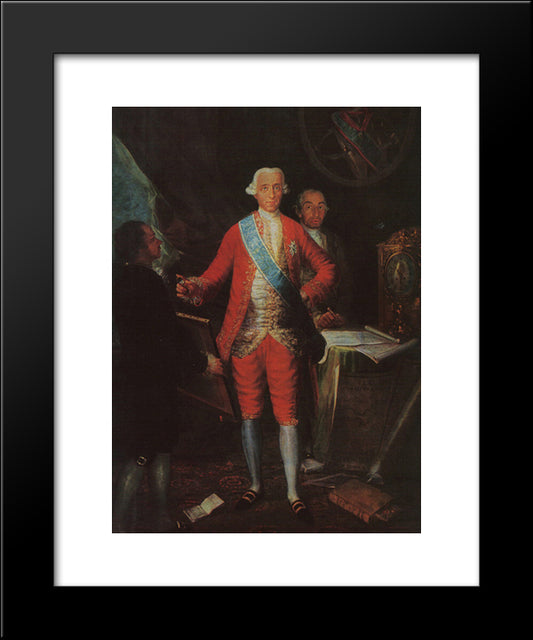 The Count Of Floridablanca 20x24 Black Modern Wood Framed Art Print Poster by Goya, Francisco