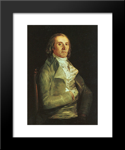 Dr Pearl 20x24 Black Modern Wood Framed Art Print Poster by Goya, Francisco