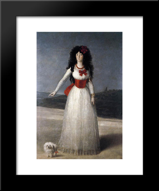 The Duchess Of Alba 20x24 Black Modern Wood Framed Art Print Poster by Goya, Francisco