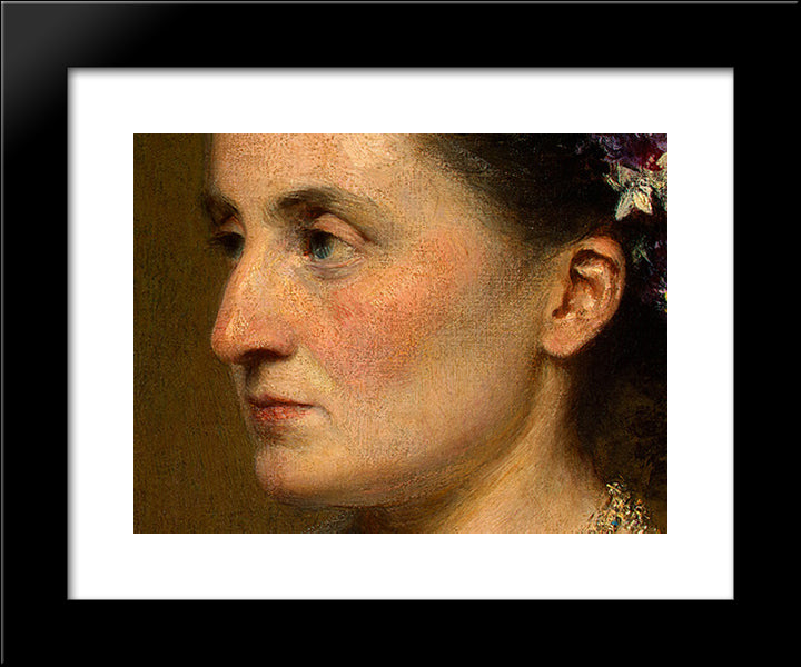 Duchess De Fitz-James [Detail: 2] 20x24 Black Modern Wood Framed Art Print Poster by Fantin Latour, Henri