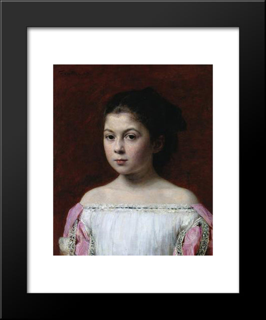 Marie-Yolande De Fitz-James 20x24 Black Modern Wood Framed Art Print Poster by Fantin Latour, Henri