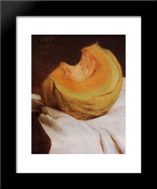 Still Life 20x24 Black Modern Wood Framed Art Print Poster by Fantin Latour, Henri