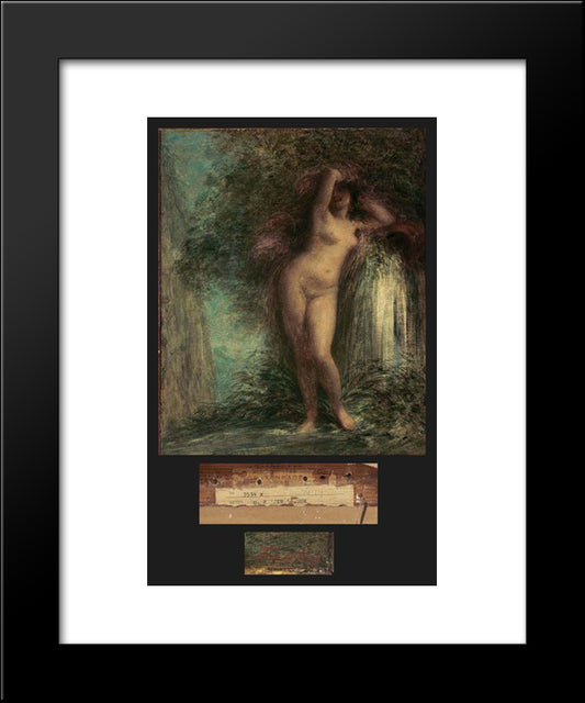 La Source 20x24 Black Modern Wood Framed Art Print Poster by Fantin Latour, Henri