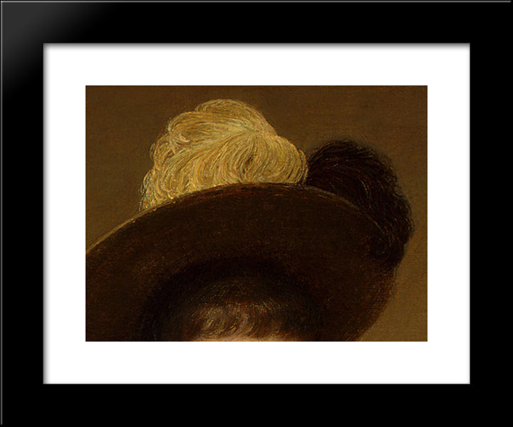 Portrait Of Sonia [Detail: 4] 20x24 Black Modern Wood Framed Art Print Poster by Fantin Latour, Henri