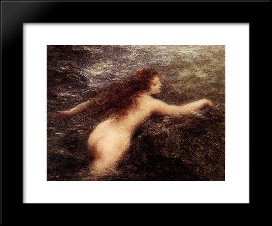 Naiade 20x24 Black Modern Wood Framed Art Print Poster by Fantin Latour, Henri