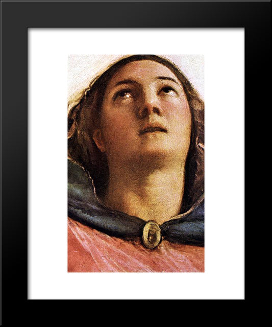 Assumption Of The Virgin [Detail: 1] 20x24 Black Modern Wood Framed Art Print Poster by Titian