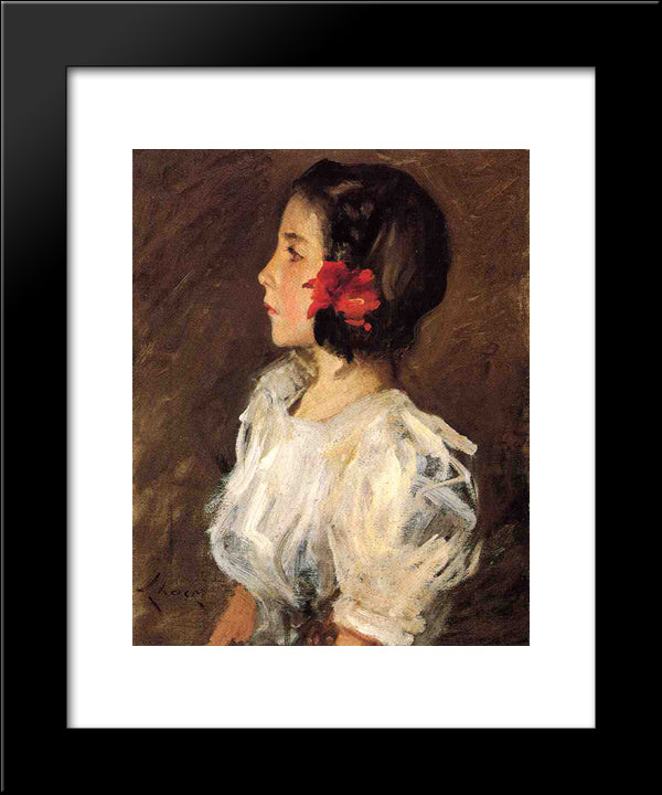 Dorothy 20x24 Black Modern Wood Framed Art Print Poster by Chase, William Merritt