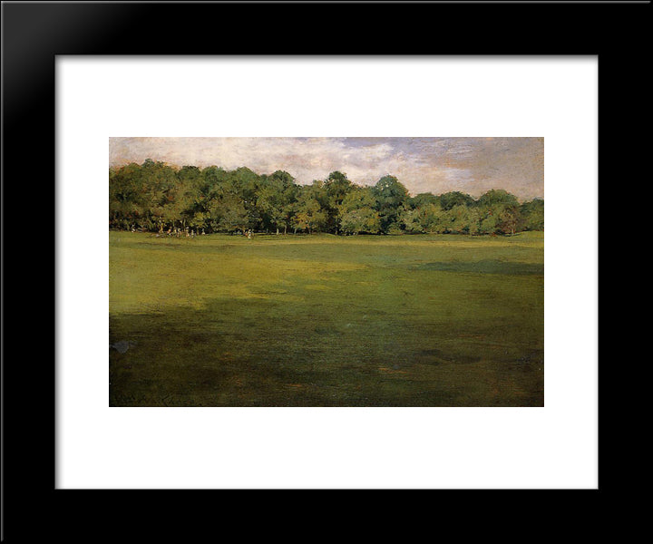 Prospect Park 20x24 Black Modern Wood Framed Art Print Poster by Chase, William Merritt