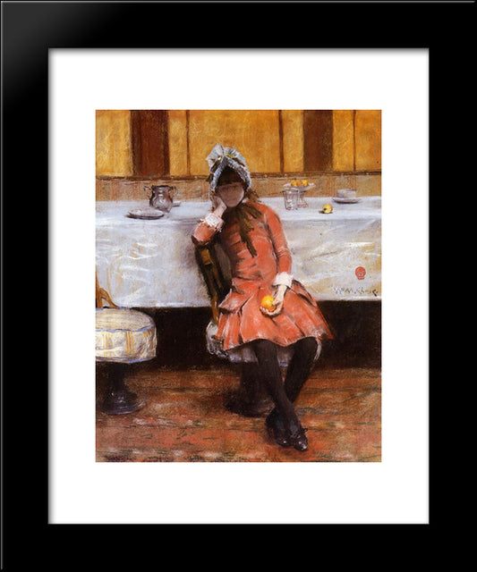 Young Girl On An Ocean Steamer 20x24 Black Modern Wood Framed Art Print Poster by Chase, William Merritt