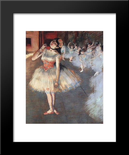The Star 20x24 Black Modern Wood Framed Art Print Poster by Degas, Edgar