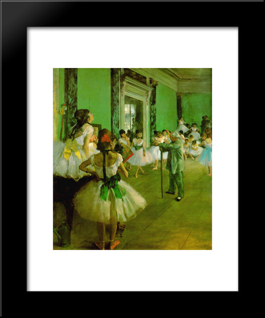 Dance Class 20x24 Black Modern Wood Framed Art Print Poster by Degas, Edgar