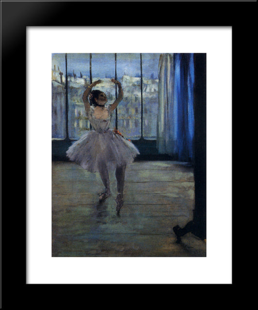 Dancer At The Photographer'S Studio 20x24 Black Modern Wood Framed Art Print Poster by Degas, Edgar