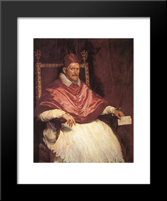Innocent X 20x24 Black Modern Wood Framed Art Print Poster by Velazquez, Diego