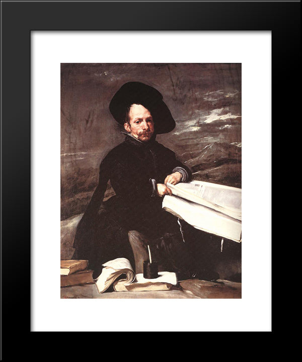 Diego De Acedo (El Primo) 20x24 Black Modern Wood Framed Art Print Poster by Velazquez, Diego