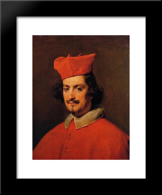 Cardinal Camillo Astalli 20x24 Black Modern Wood Framed Art Print Poster by Velazquez, Diego