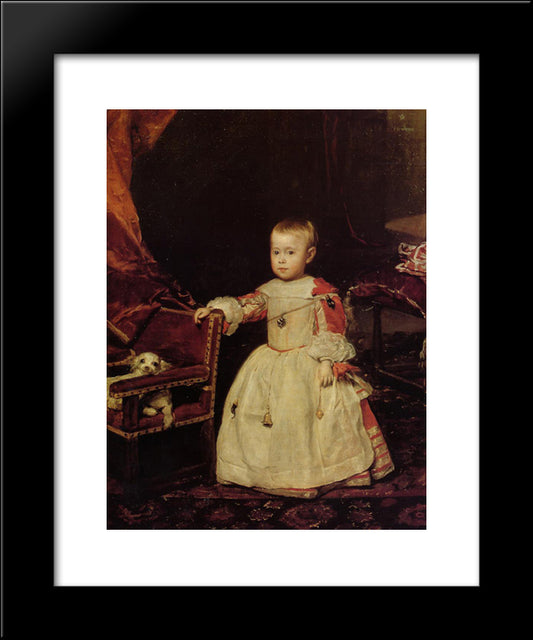 Prince Felipe Prospero 20x24 Black Modern Wood Framed Art Print Poster by Velazquez, Diego