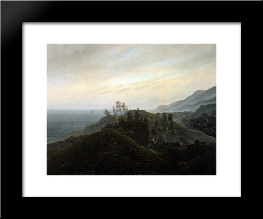 View Of The Baltic 20x24 Black Modern Wood Framed Art Print Poster by Friedrich, Caspar David