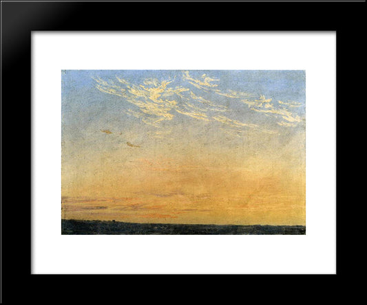 Evening 20x24 Black Modern Wood Framed Art Print Poster by Friedrich, Caspar David