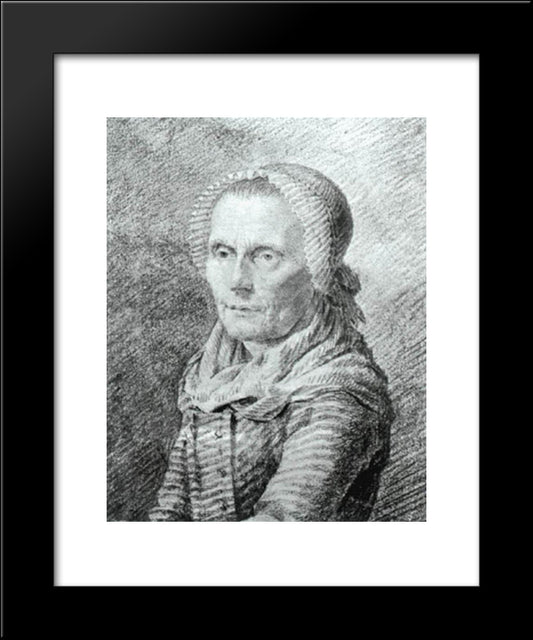 Mother Heiden 20x24 Black Modern Wood Framed Art Print Poster by Friedrich, Caspar David