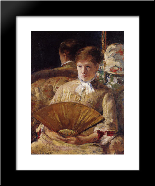 Portrait Of A Lady 20x24 Black Modern Wood Framed Art Print Poster by Cassatt, Mary