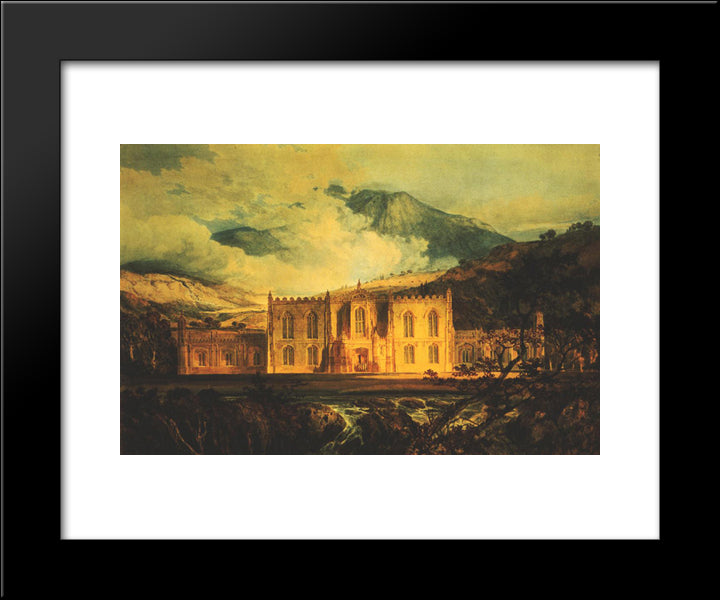 Hafod 20x24 Black Modern Wood Framed Art Print Poster by Turner, Joseph Mallord William