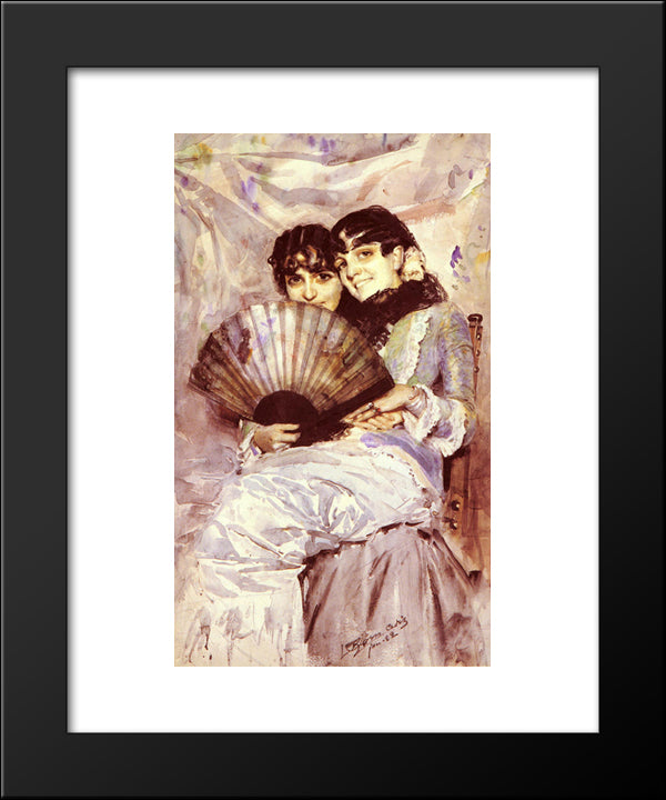 Kusineria 20x24 Black Modern Wood Framed Art Print Poster by Zorn, Anders