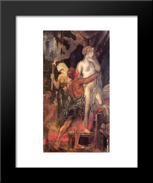 Messalina 20x24 Black Modern Wood Framed Art Print Poster by Moreau, Gustave