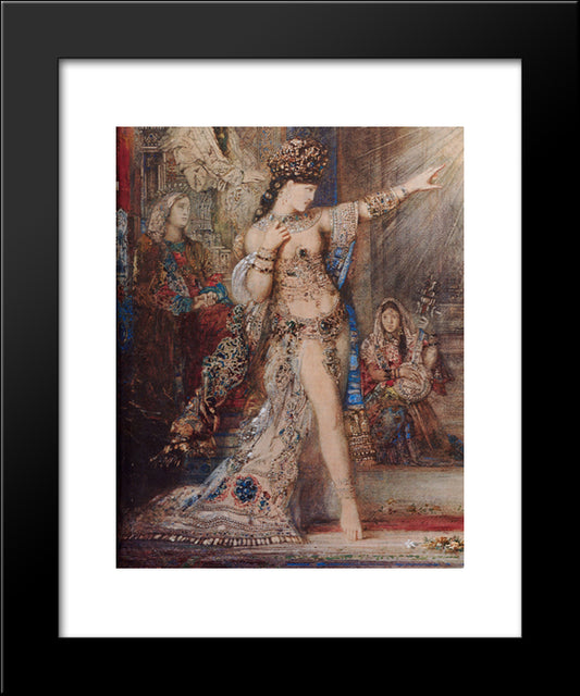 The Apparition [Detail] 20x24 Black Modern Wood Framed Art Print Poster by Moreau, Gustave