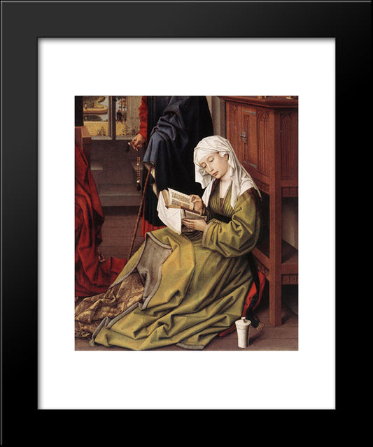 The Magdalen Reading 20x24 Black Modern Wood Framed Art Print Poster by van der Weyden, Rogier