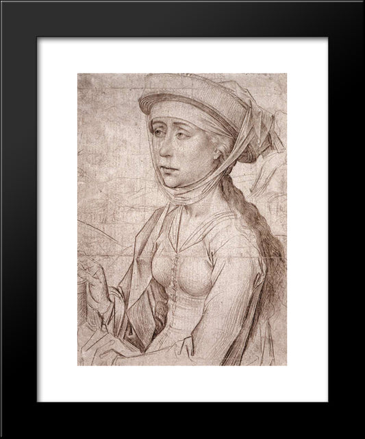 St Mary Magdalene 20x24 Black Modern Wood Framed Art Print Poster by van der Weyden, Rogier
