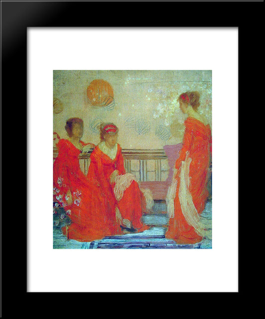 Red And Black 20x24 Black Modern Wood Framed Art Print Poster by Whistler, James McNeill