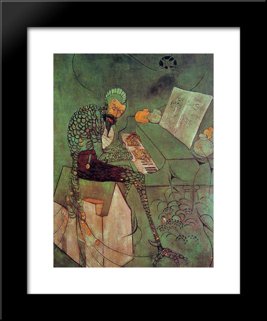 The Gold Scab 20x24 Black Modern Wood Framed Art Print Poster by Whistler, James McNeill