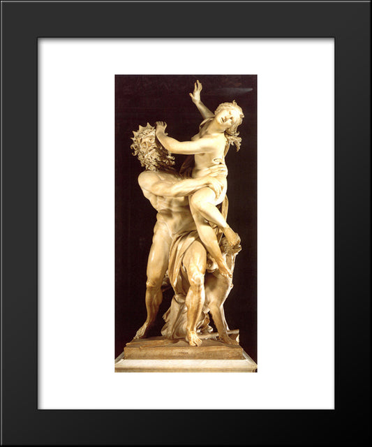 The Rape Of Proserpine 20x24 Black Modern Wood Framed Art Print Poster by Bernini, Gian Lorenzo