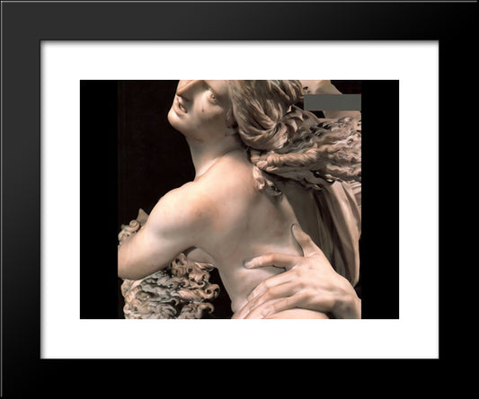 Rape Of Proserpine [Detail: 1] 20x24 Black Modern Wood Framed Art Print Poster by Bernini, Gian Lorenzo