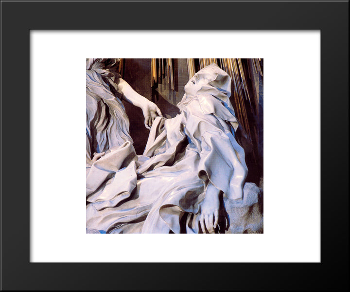 The Ecstasy Of Saint Teresa [Detail] 20x24 Black Modern Wood Framed Art Print Poster by Bernini, Gian Lorenzo