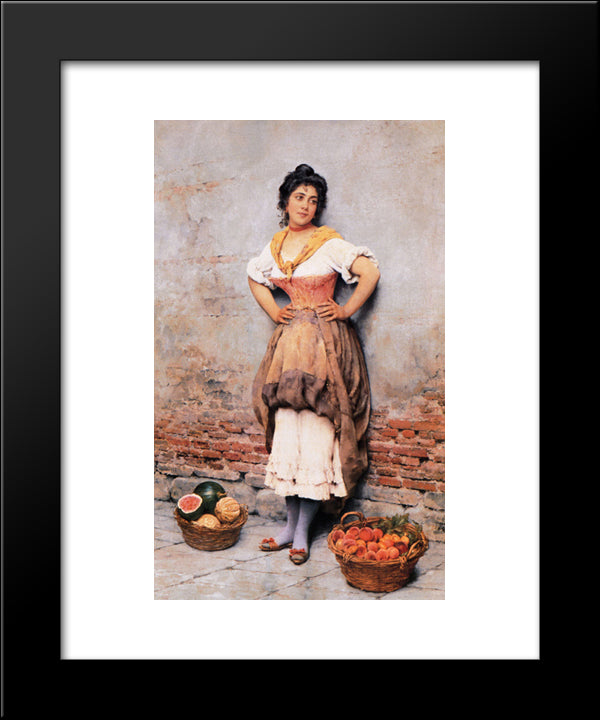 Unknown 20x24 Black Modern Wood Framed Art Print Poster by Blaas, Eugene de